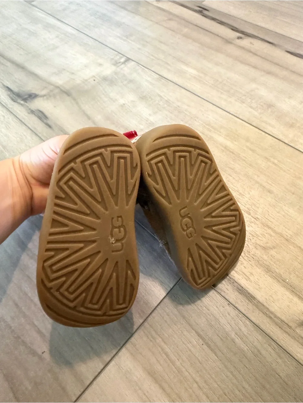 UGG Brown Suede Booties Baby size 5